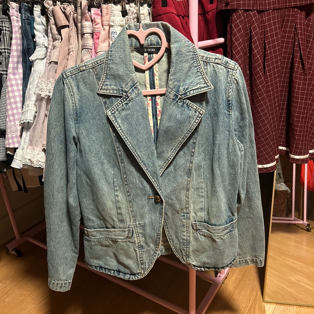 Light blue denim jacket from Japan